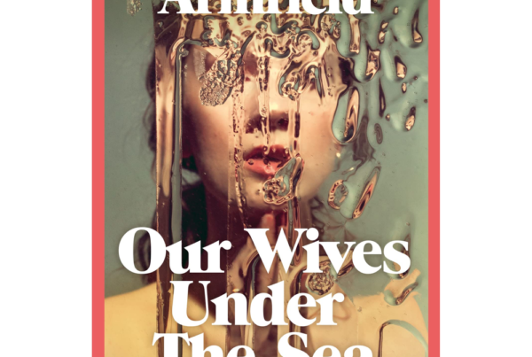 capa de livro com mulher desfocada